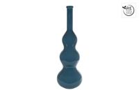 Vaas Bollo XXL glossy staalblauw glas 33x33x100cm