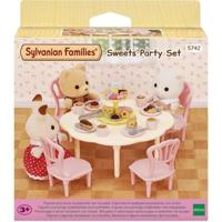 De snacktafel - SYLVANIAN FAMILIES - 5742 - Placemat met stoelen, servies en gebak - thumbnail