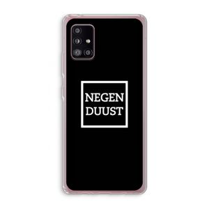 Negenduust black: Samsung Galaxy A51 5G Transparant Hoesje