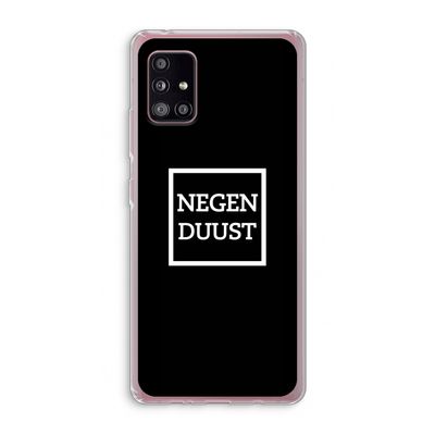 Negenduust black: Samsung Galaxy A51 5G Transparant Hoesje