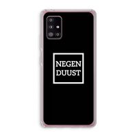 Negenduust black: Samsung Galaxy A51 5G Transparant Hoesje
