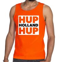 Nederlands elftal supporter tanktop Hup Holland Hup oranje voor heren - thumbnail