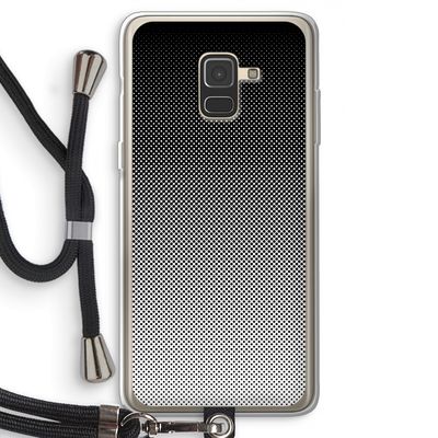 Musketon Halftone: Samsung Galaxy A8 (2018) Transparant Hoesje met koord