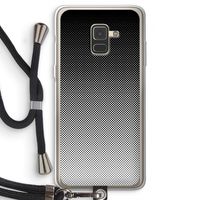 Musketon Halftone: Samsung Galaxy A8 (2018) Transparant Hoesje met koord