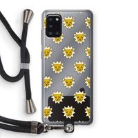 Leeuwenkoppen: Samsung Galaxy A31 Transparant Hoesje met koord