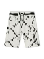 Karl Lagerfeld Kids short de sport à motif monogrammé - Blanc