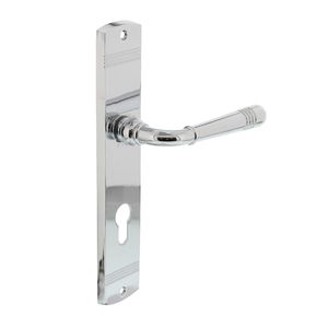 Intersteel Deurklink Emily op schild cilindergat 72mm chroom
