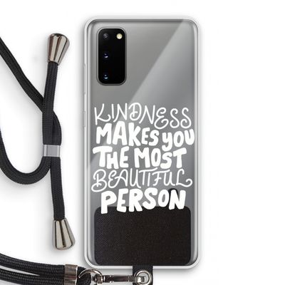 The prettiest: Samsung Galaxy S20 Transparant Hoesje met koord