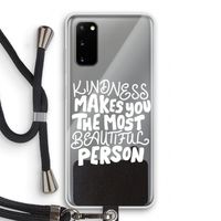 The prettiest: Samsung Galaxy S20 Transparant Hoesje met koord