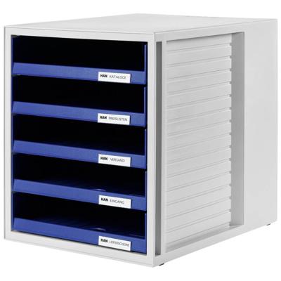 HAN 1401-14 1401-14 Ladebox Lichtgrijs DIN A4 Aantal lades: 5
