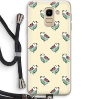 Vogeltjes: Samsung Galaxy J6 (2018) Transparant Hoesje met koord