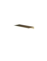 Hotbath &More Planchet 30 cm inclusief bevestigings rails Geborsteld messing PVD