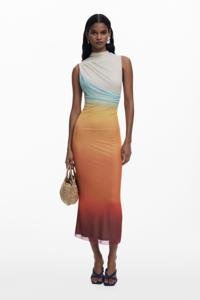 Jurk van degradeert tule - ORANGE - L