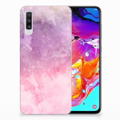 Smartphone hoesje Samsung Galaxy A70 Pink Purple Paint