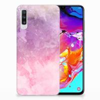 Smartphone hoesje Samsung Galaxy A70 Pink Purple Paint