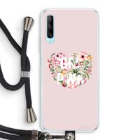 GRL PWR Flower: Huawei P Smart Pro Transparant Hoesje met koord