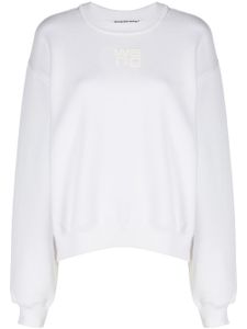 Alexander Wang sweat à logo imprimé - Blanc