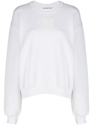 Alexander Wang sweat à logo imprimé - Blanc