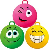 Skippybal smiley voor kinderen 65 cm - thumbnail