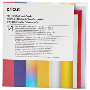 Cricut Insert Cards FOIL Celebration S40 Kaartenset Rood, Blauw