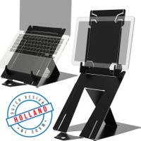 R-Go Tools R-Go Riser Duo, Tablet en Laptopstandaard, verstelbaar, zwart - thumbnail