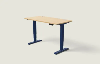 Desktronic HomePro bureau Diepblauw / Eiken / 140x70 cm