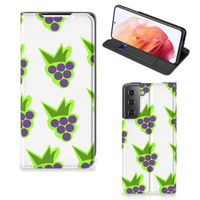 Samsung Galaxy S21 Flip Style Cover Druiven - thumbnail