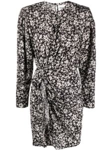 MARANT ÉTOILE robe courte Dulce à fleurs - Noir