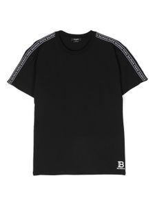 Balmain Kids t-shirt en coton à logo imprimé - Noir