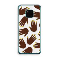 Hands dark: Huawei Mate 20 Pro Transparant Hoesje