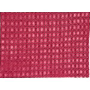 1x Placemats rood geweven/gevlochten 45 x 30 cm