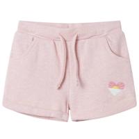 VidaXL Kindershorts met trekkoord 128 gemengd lichtroze