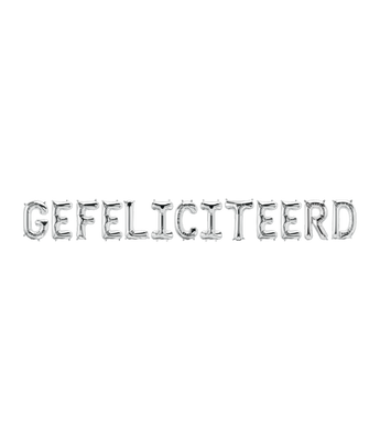 Folie ballon gefeliciteerd