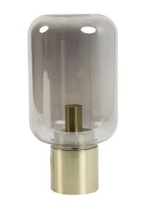 Light & Living Tafellamp 'Arturan' 22cm, kleur Smoked/Brons