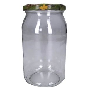 Luchtdichte weckpot transparant glas 1700 ml   -