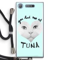 You had me at tuna: Sony Xperia XZ1 Transparant Hoesje met koord