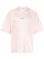 Marni t-shirt en coton à logo imprimé - Rose