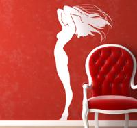 Sticker muren silhouette diva - thumbnail