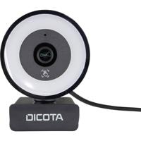 Dicota Webcam Ringlight 5MP Webcam Microfoon - thumbnail