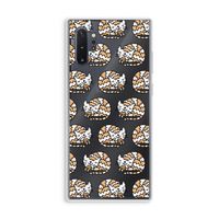 Slapende poes: Samsung Galaxy Note 10 Plus Transparant Hoesje