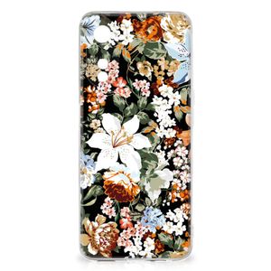 TPU Case voor OPPO A78 5G | A58 5G Dark Flowers