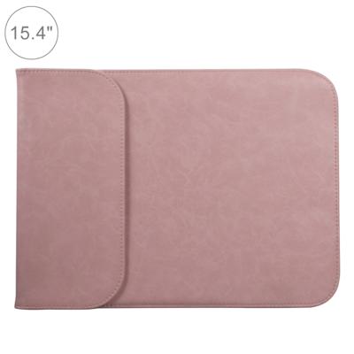 15 4 inch PU + nylon laptop tas Case Sleeve notebook draagtas voor MacBook Samsung Xiaomi Lenovo Sony DELL ASUS HP (roze)