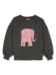 Bobo Choses sweat en coton biologique à imprimé graphique - Gris