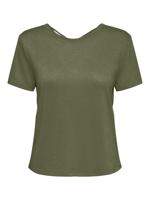 Only Onlamber Life S/s Glitter Top Jrs T-shirts Kalamata Frosted Almond Glitter