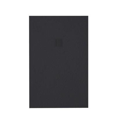 ZEZA Grade douchevloer - 90x90cm - antislip - antibacterieel - mineraalmarmer - vierkant - mat zwart 400000000000019845