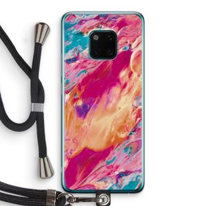 Pastel Echoes: Huawei Mate 20 Pro Transparant Hoesje met koord