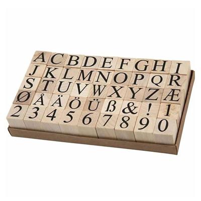 Creativ Company Houten stempelset, 45dlg.