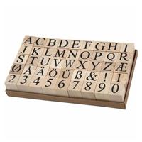 Creativ Company Houten stempelset, 45dlg.