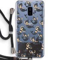 Zeemeermin: Samsung Galaxy S9 Plus Transparant Hoesje met koord