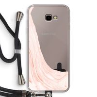 Peach bath: Samsung Galaxy J4 Plus Transparant Hoesje met koord